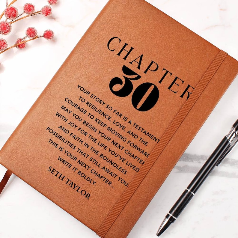 30th Birthday Gift Personalized Journal - Gift For Brother, Gift For Son, For Him, Grandson, Gift For Friend, Boyfriend, Gift For Coworker image 6