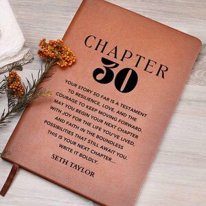 30th Birthday Gift Personalized Journal - Gift For Brother, Gift For Son, For Him, Grandson, Gift For Friend, Boyfriend, Gift For Coworker image 4