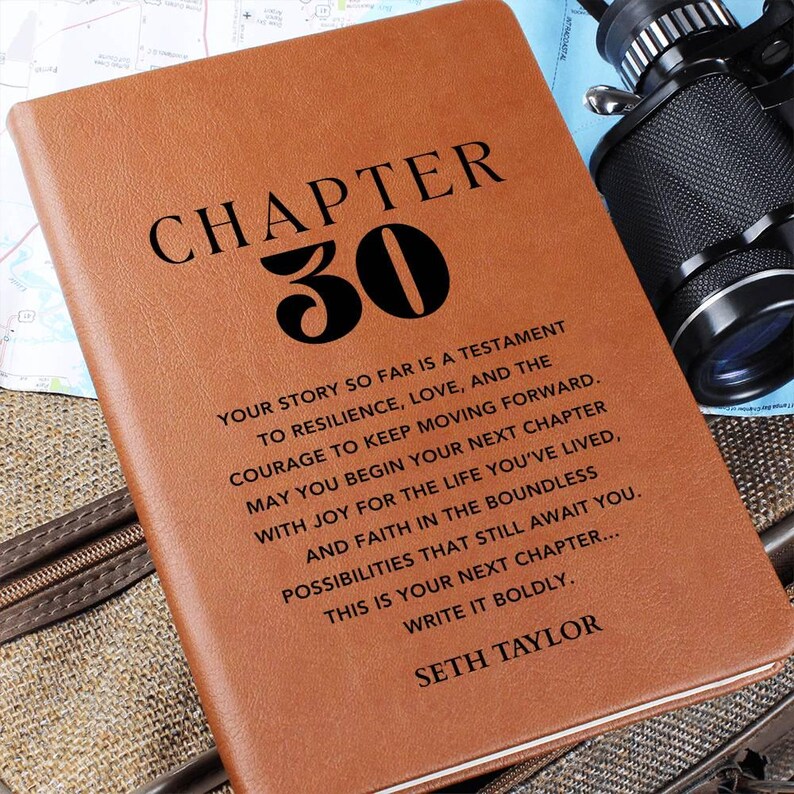 30th Birthday Gift Personalized Journal - Gift For Brother, Gift For Son, For Him, Grandson, Gift For Friend, Boyfriend, Gift For Coworker image 8