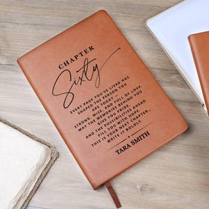 Personalized 60th Birthday Gift Journal - For Her Or Him, Gift For Friend, Gift For Son Or Daughter, Gift For Coworker image 9