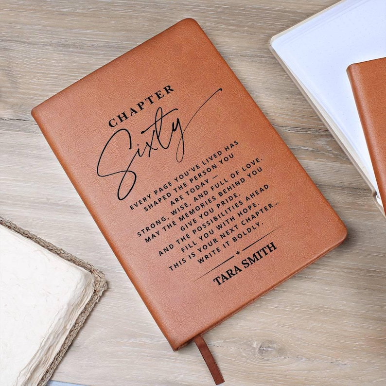 Personalized 60th Birthday Gift Journal - For Her Or Him, Gift For Friend, Gift For Son Or Daughter, Gift For Coworker image 9