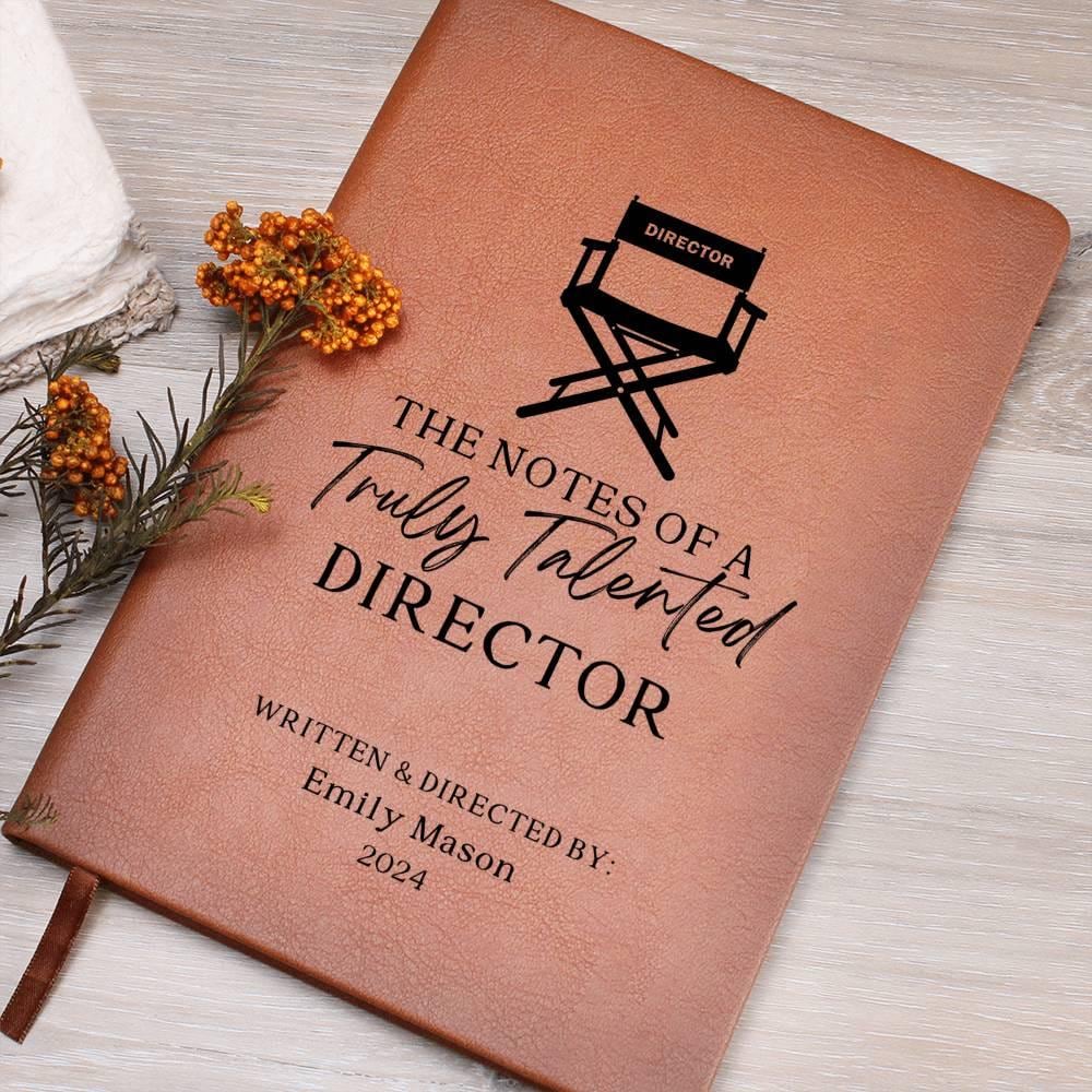 The Notes Of A Truly Great Director, Personalized Custom Journal Notebook, Director Gift, Film Student Gift, Film School, Christmas Gift