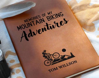 Cuaderno personalizado para ciclistas de montaña - Regalo para ciclistas de montaña, Navidad, cumpleaños, jubilación