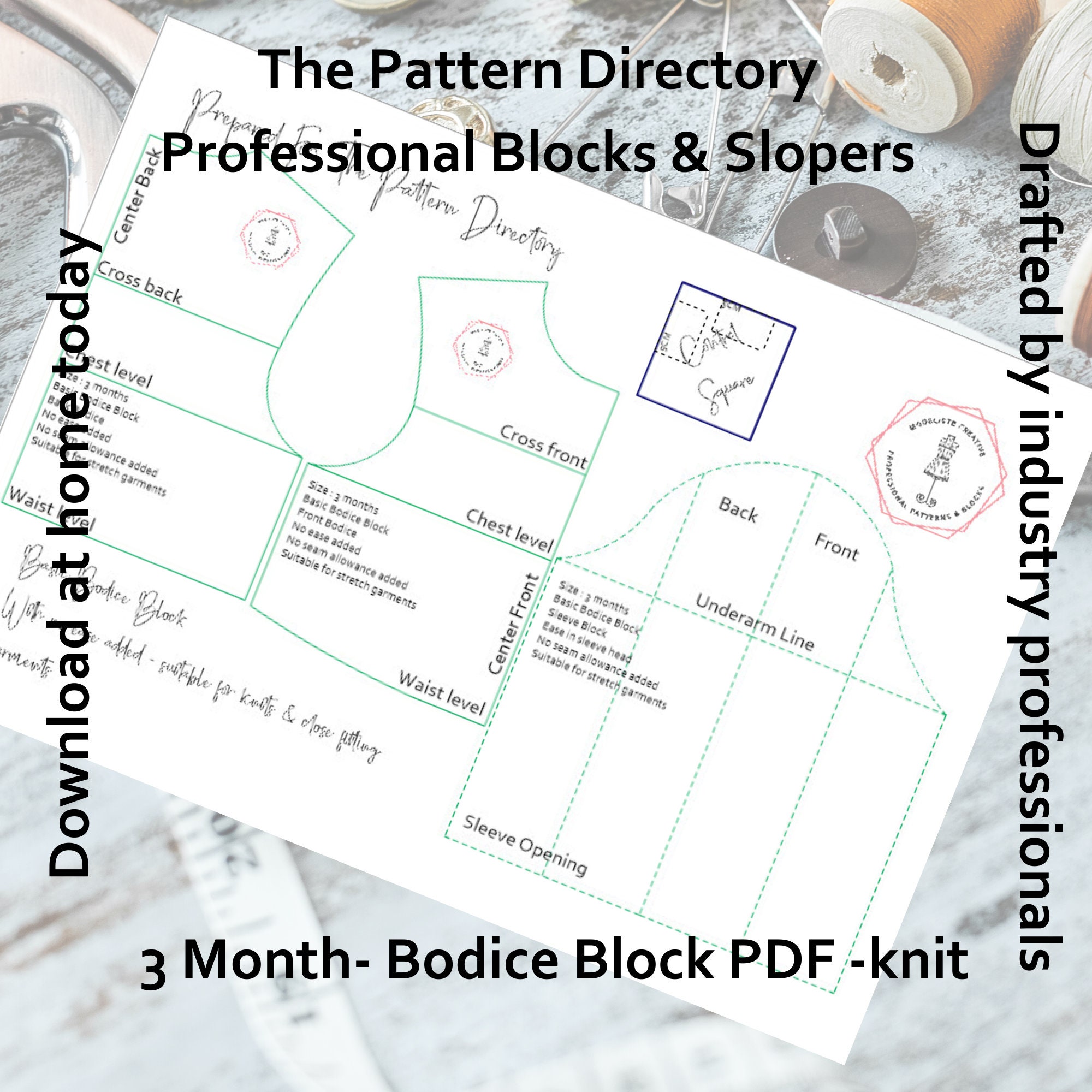 Bespoke Basic Blocks & Slopers to Fit Your Measurements