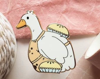 Goose Enamel Pin, Cute Enamel Pin, Duck Lapel Pin, Hard Enamel Pin, Cute Lapel Pins, Gifts For Her