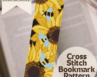 Cross Stitch Bookmark PDF Pattern, Easy Bookmark Cross Stitch for Beginners, Small Bookmark Pattern, Instant Download Cross Stitch Bookmark