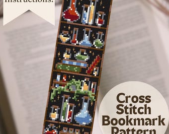Cross Stitch Bookmark PDF Pattern, Easy Bookmark Cross Stitch for Beginners, Small Bookmark Pattern, Instant Download Cross Stitch Bookmark