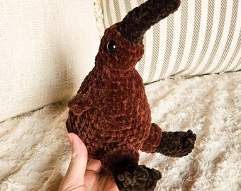 Crochet Kiwi Bird Plushie, Handmade Kiwi Bird Stuffed Animal, Crochet Bird Gift, Amigurumi Kiwi Bird Plushy, Gifts For Her
