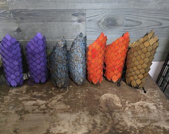 Drachenschuppen Leder Armschienen, Cosplay Armschützer, Mittelalter Rennessiance Faire Kostüm Zubehör.