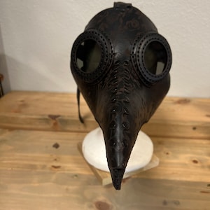 Handmade Leather Plague Doctor Mask