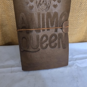Diario de cuero de la reina del anime