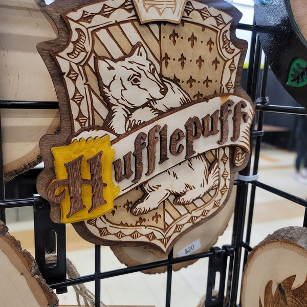 Harry Potter Layered House Crests