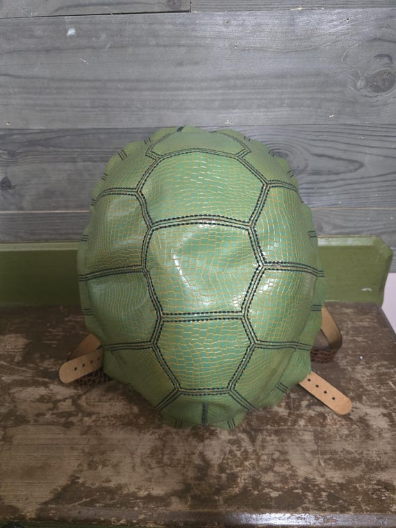 Handmade Leather Turtleshell Style Back Pack - Etsy display picture 2