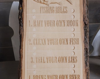 Fishing Rules Sign
