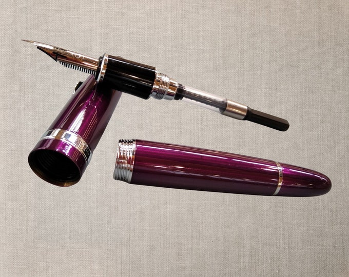 Jinhao X159 Purple Color Fountain Pen Zebra G Flex Nib Etsy