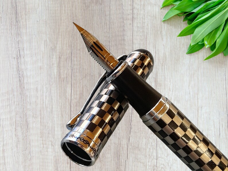 Jinhao X750 G Chess Board Fountain Pen Super Flex Zebra G Nib Etsy