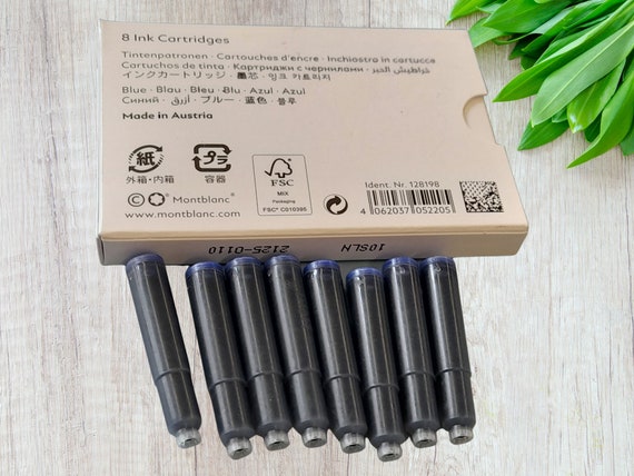 Montblanc Fountain Pen Ink Cartridges 8pcs/pack black /blue/ - Etsy