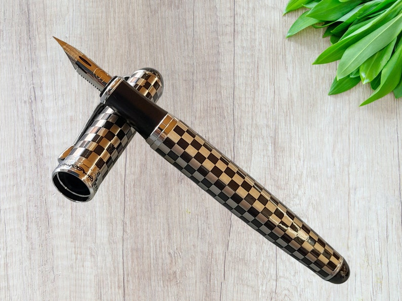 Jinhao X750 G Chess Board Fountain Pen Super Flex Zebra G Nib Etsy
