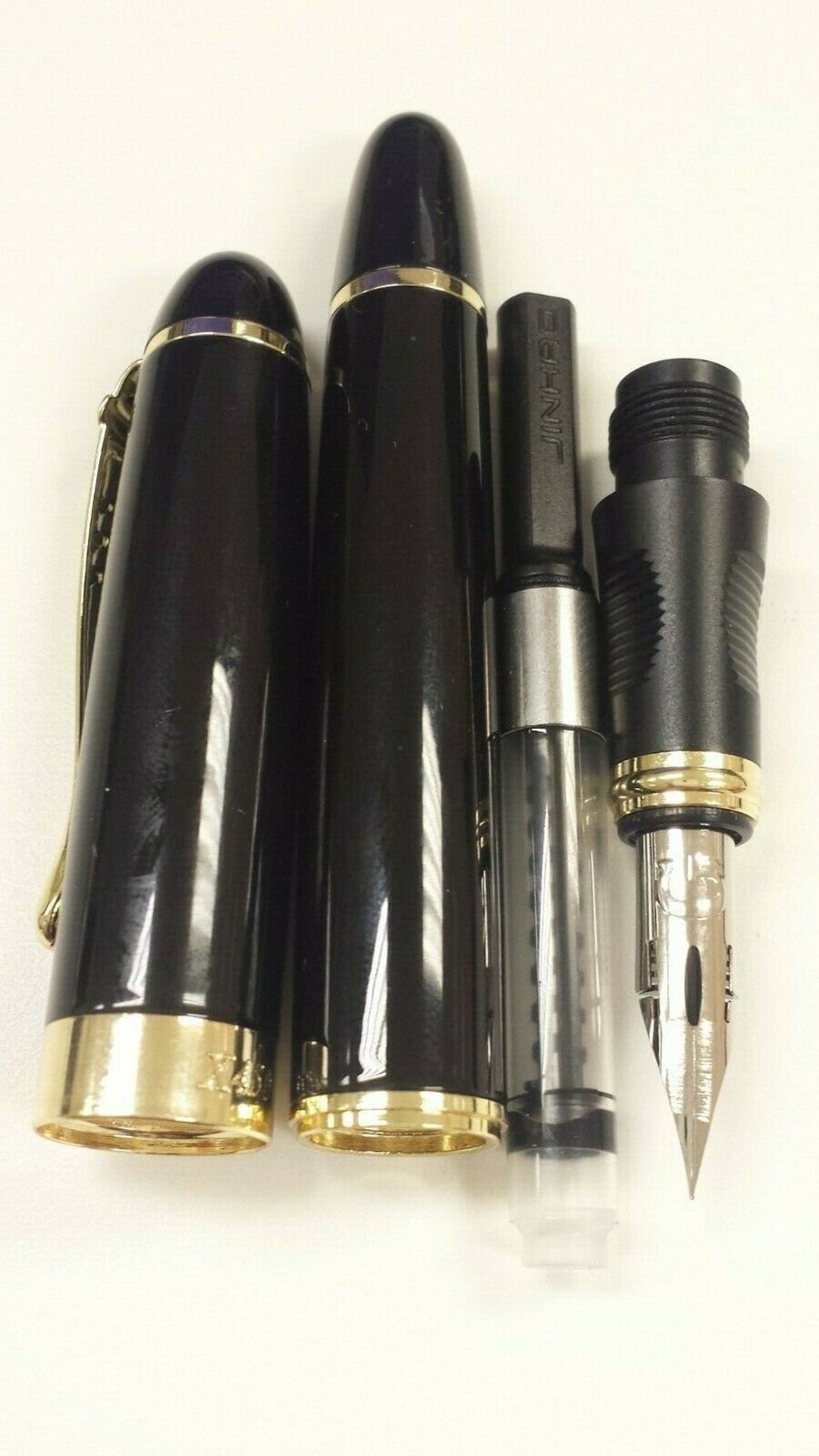 Jinhao X450 G Black Marble Fountain Pen Zebra G Flex Nib Etsy