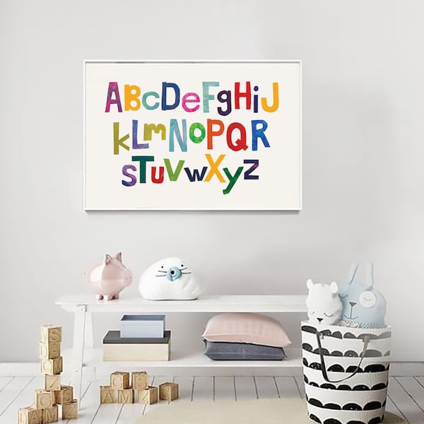 Large Horizontal Alphabet Print - Etsy