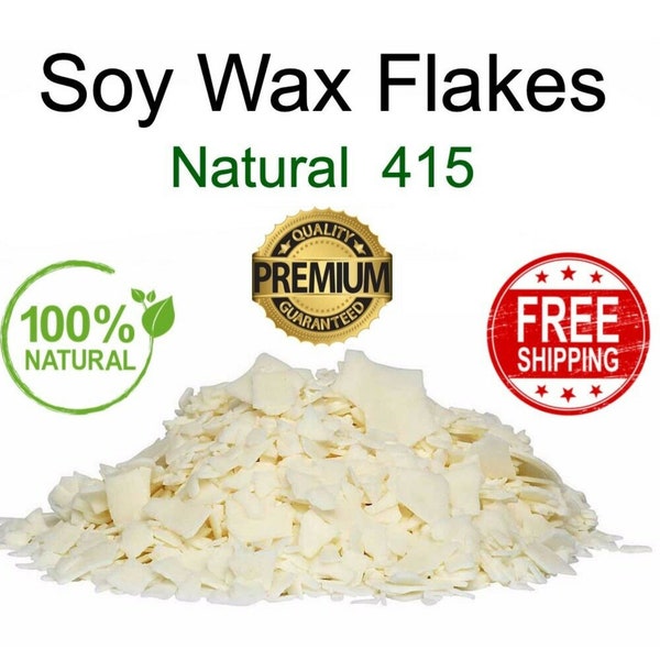 Soy Wax Flakes - 100% Pure Premium Quality For Candle Making Supplies Cosmetic Natural 415