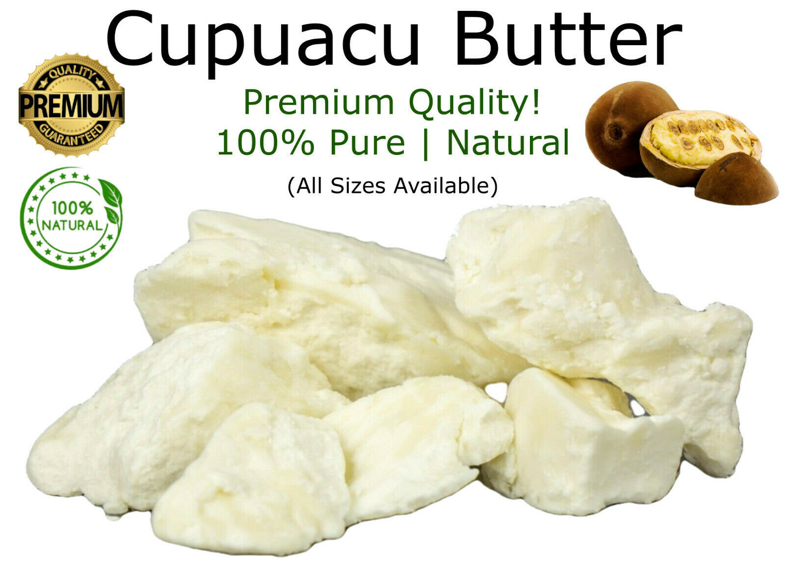 Better Shea Butter Cupuacu Butter Raw, Pure & Unrefined for Hair Growth &  Dry Skin on Body and Face - Brazilian Body Butter Base for DIY Butter