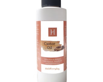 Castor Oil 32 oz - 100% Pure Cold Pressed Organic Hexane-Free USP Grade For Eyelashes, Hair Growth, Eyebrows Free Shipping