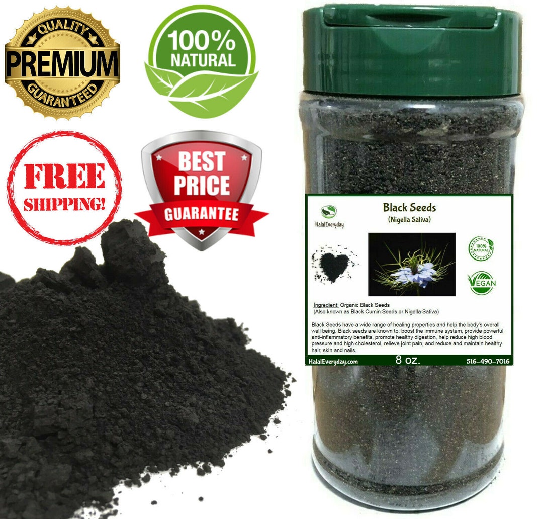 Ground Black Cumin Seed Powder 100 Pure Natural Organic Vegan Nongmo