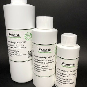 PHENONIP Preservative 100% Pure & Natural Preservative For Lotions Creams Liquid Soaps Shampoos Creams Cosmetics Beauty Products ALL SIZES image 2