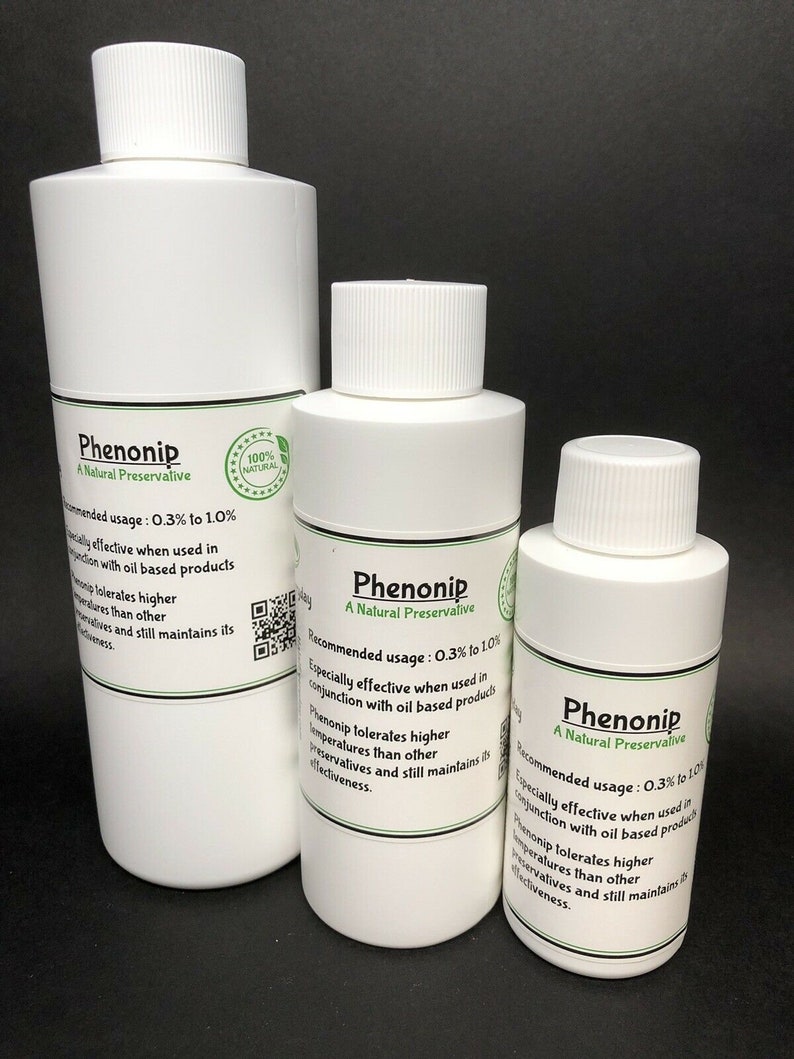 PHENONIP Preservative 100% Pure & Natural Preservative For Lotions Creams Liquid Soaps Shampoos Creams Cosmetics Beauty Products ALL SIZES image 2