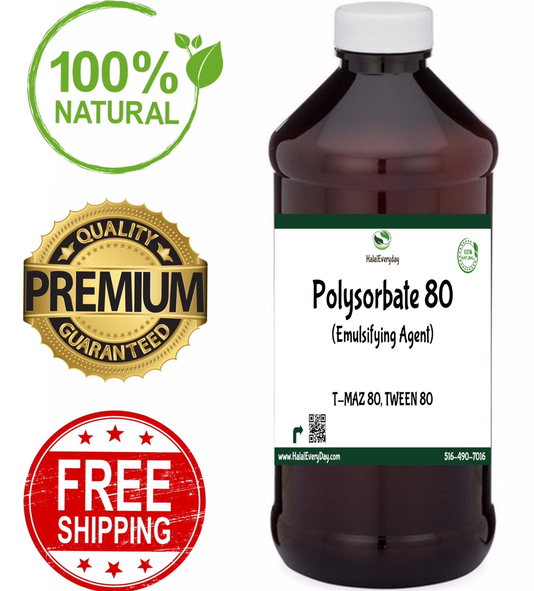 Polysorbate 80 by Velona - 7 lb | Solubilizer, Food & Cosmetic Grade | All  Natural for Cooking, Skin Care and Bath Bombs, Sprays, Foam Maker | Use