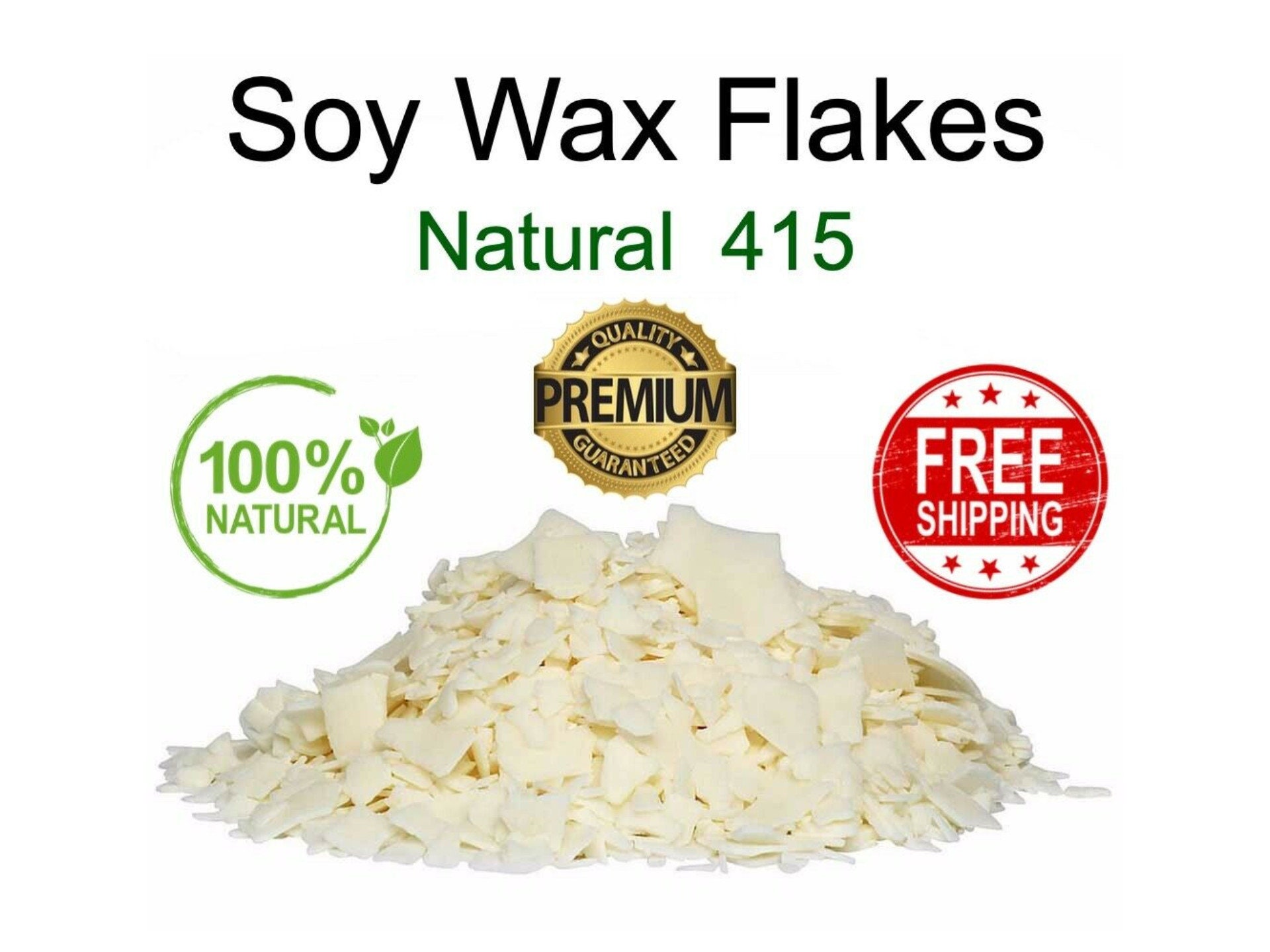 Golden Brands 415 Soy Wax  100% Natural Soy Wax Flakes