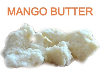 Raw Mango Butter - 100% Pure Natural Organic Unrefined Premium Quality Body Butter DIY Moisturizing Soap Making Hair Body Skin Bulk