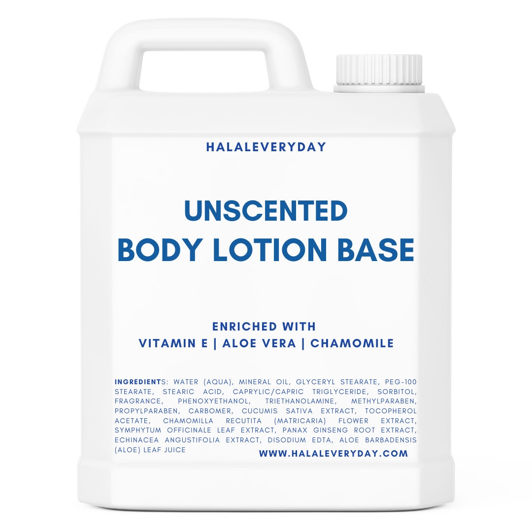 Body Lotion Base Unscented & Natural Enriched With Vitamin Etsy