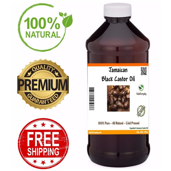 Jamaican Black Castor Oil - Premium Quality Grade A 100% Pure Natural Organic For Hair Growth, Eye Lash Castor Oil - All Sizes Bulk