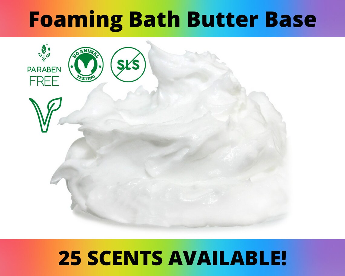 Foaming Bath Butter Base SCENTED Whipped 100 Pure Premium Etsy