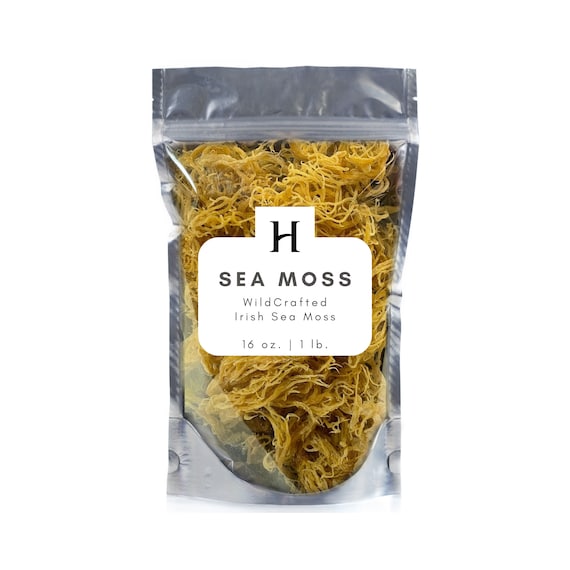 Organic Non-GMO Purple Sea Moss Gel - Made from Wildcrafted Sea Moss 16 oz