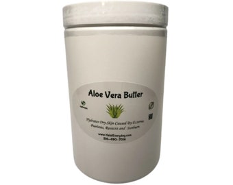 Aloe Vera Butter - 100% Pure Natural Raw Organic Premium Quality Grade A Cold Pressed For Skin Face Body Lip Moisturizer - All Sizes Bulk