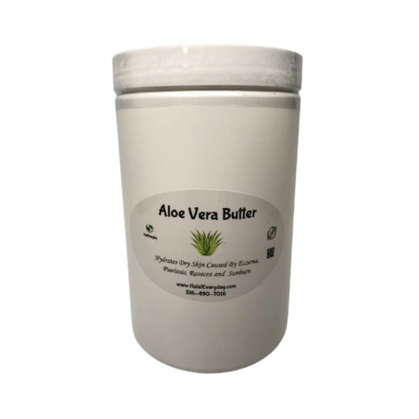 Aloe Vera Butter - 100% Pure Natural Raw Organic Premium Quality Grade A Cold Pressed For Skin Face Body Lip Moisturizer - All Sizes Bulk