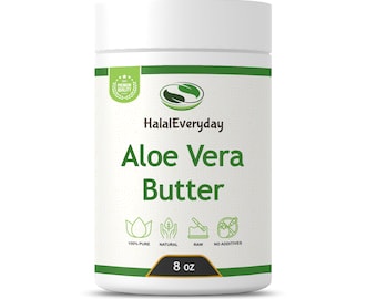 Aloe Vera Butter 8 oz. - 100% Pure & Natural Raw Organic Premium Quality Cold Pressed For Skin Hair Face Body Lip Moisturizer DIY Bulk