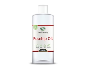 Rosehip Oil 32 oz. - 100% Pure Cold Pressed Organic Hexane-Free NON-GMO Carrier Oil Eyelashes Hair Growth  Eyebrows Dandruff Moisturizer