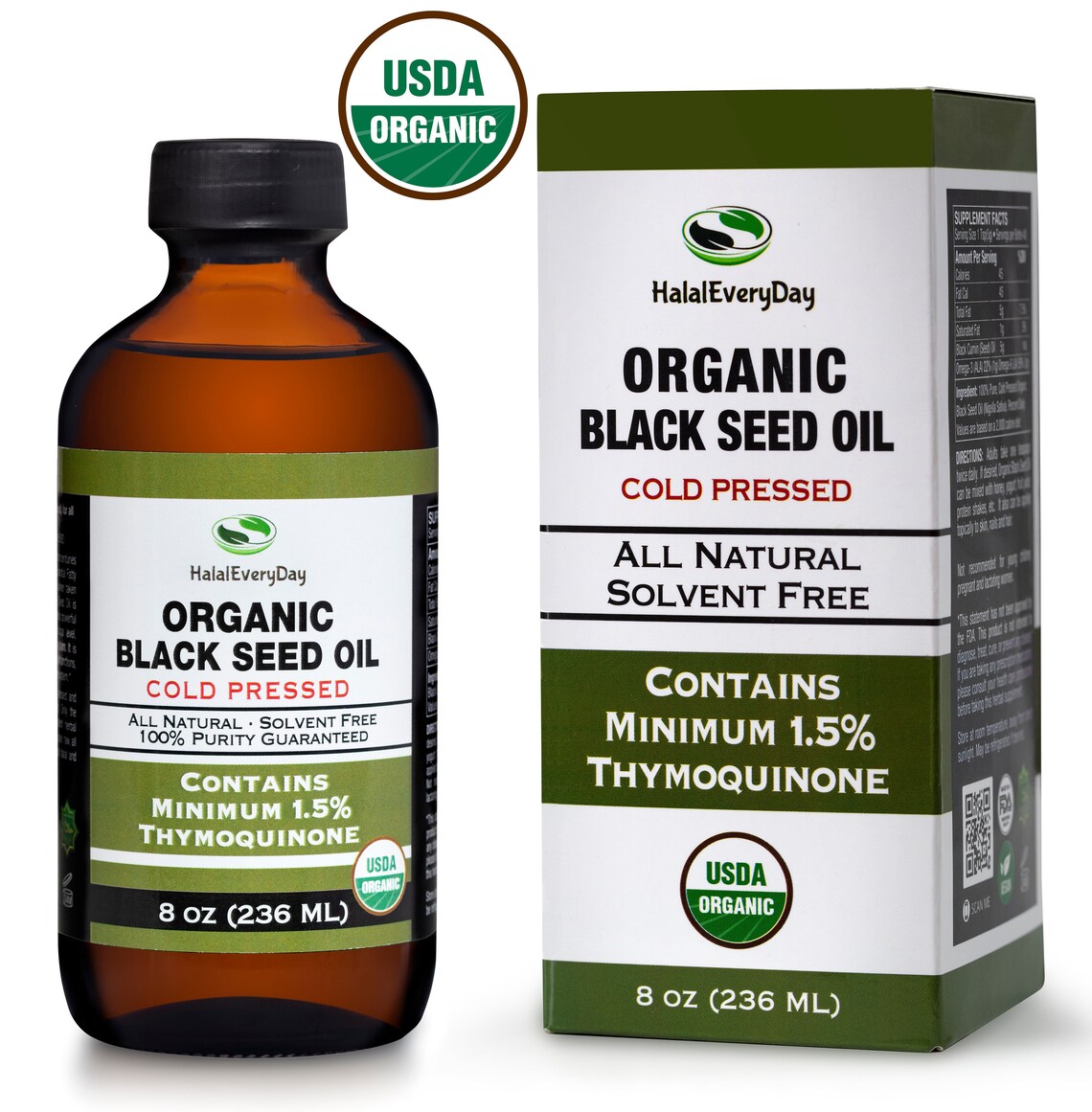 Black Seed Oil 8 Oz USDA Organic 100 Pure Cold Pressed Etsy