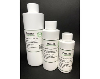 Agent de conservation PHENONIP - Agent de conservation 100 % pur et naturel pour lotions Crèmes Savons liquides Shampoings Crèmes Cosmétiques Produits de beauté TOUTES LES TAILLES