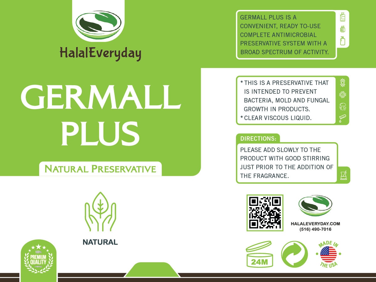 Germall Plus Liquid Preservative - Water Soluble Natural Preservative for  Skin Products - Germall Plus Preservative for Cosmetics & Self Care Body
