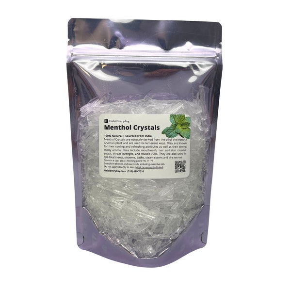 Menthol Crystals - 100% Pure Natural Mentha Arvensis USP Food Grade Bulk Wholesale