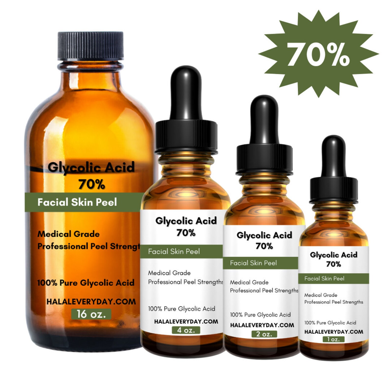 Glycolic Acid 70 2 oz. Chemical Peel Pure Medical Grade Etsy