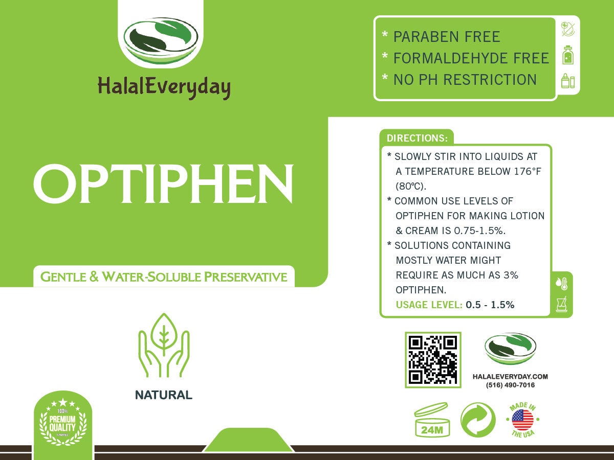 Optiphen Natural Preservative 8 Oz - Water Soluble preservative for making  lotion, cream, shampoo, lip balm etc. - Walmart.com