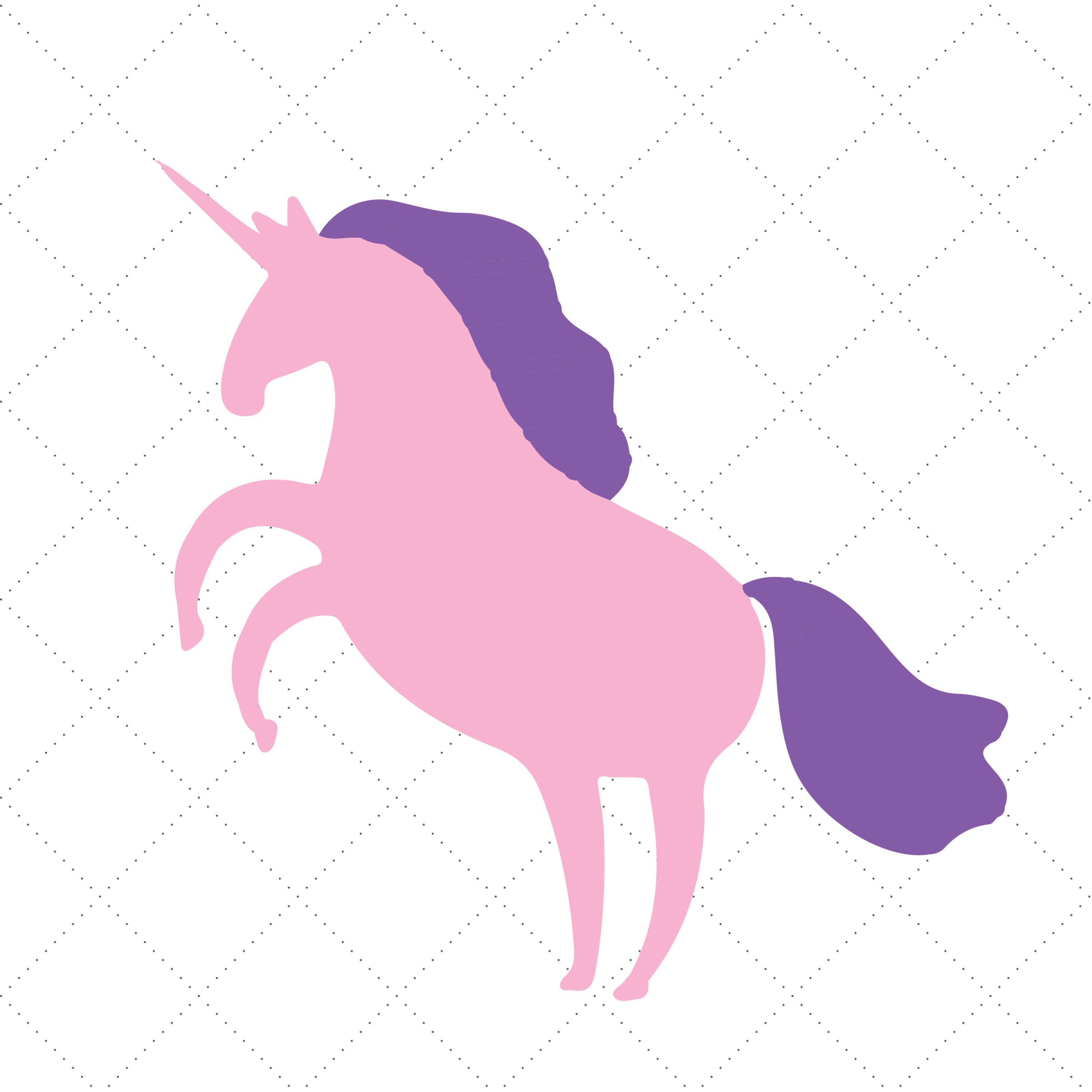 Unicorn Pink and Purple Clip Art Fantasy Stunning SVG and PNG Etsy