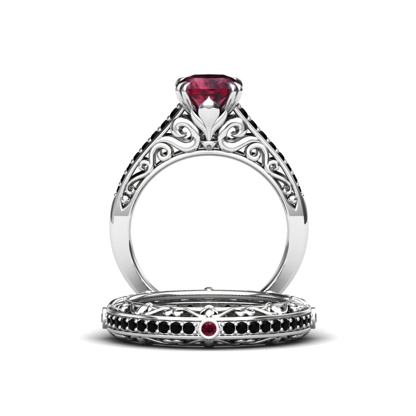 Ring Rings for Women Engagement Ring Art Deco Etsy