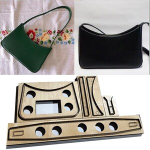 Diy Leather Craft Women Handbag 500gsm Kraft Paper Die Cutting
